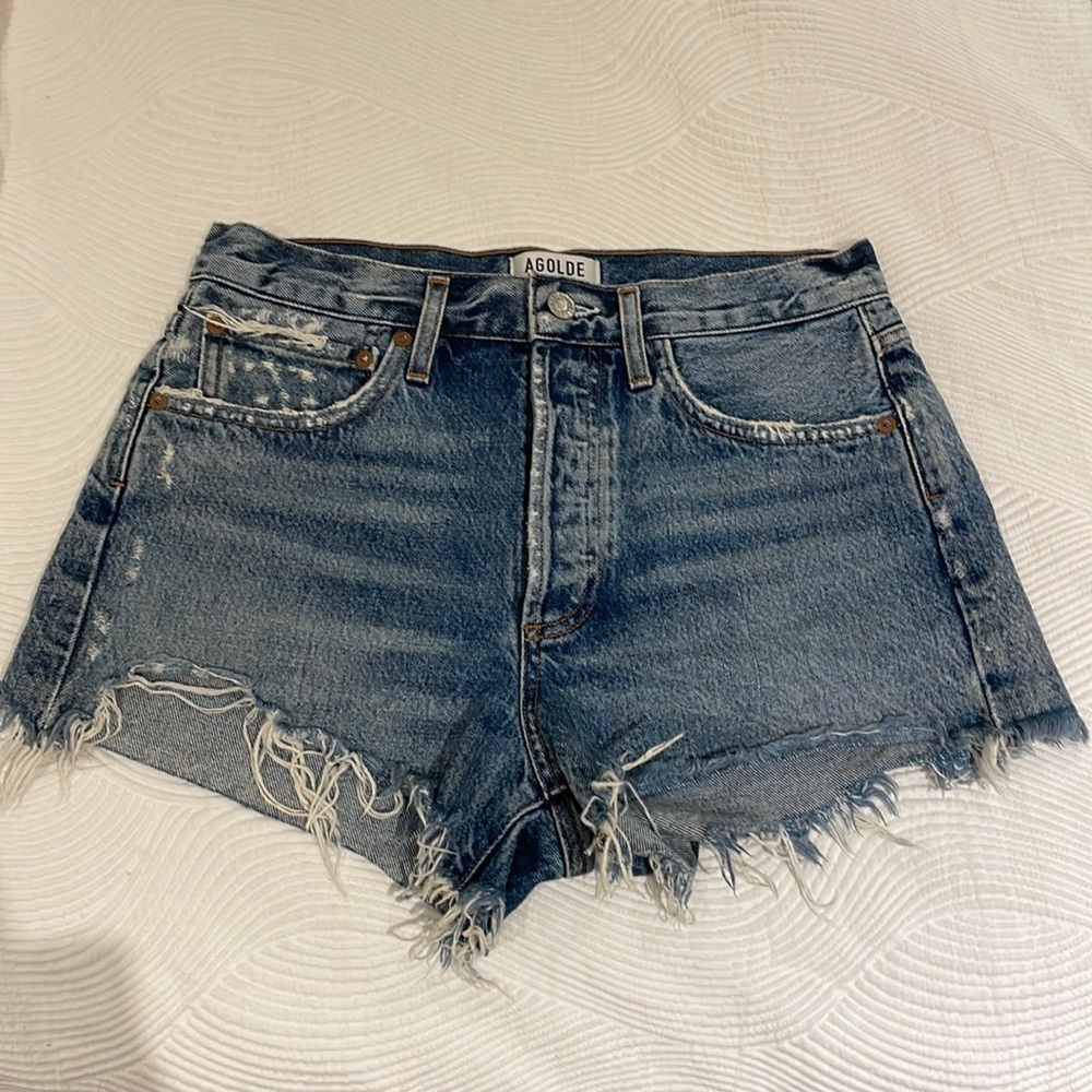 AGOLDE Parker Vintage Cut Off Short in Clutch